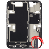 Mid-Frame Housing W/ Charging Port Flex & Small Parts For iPhone 16 Pro (EU / Global Version) (Pull) (Black Titanium)