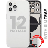 Back Housing W/ Charging Port Flex & Small Parts For iPhone 12 Pro Max (EU / Global Version) (Used OEM) (Pull) (Gold)