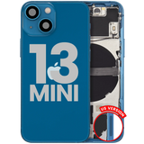 Back Housing W/ Small Parts For iPhone 13 Mini (US Version) (Pull) (Blue)