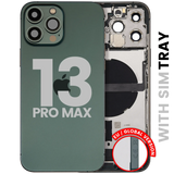 Back Housing W/ Charging Port Flex & Small Parts For iPhone 13 Pro Max (EU / Global Version) (Pull) (Alpine Green)