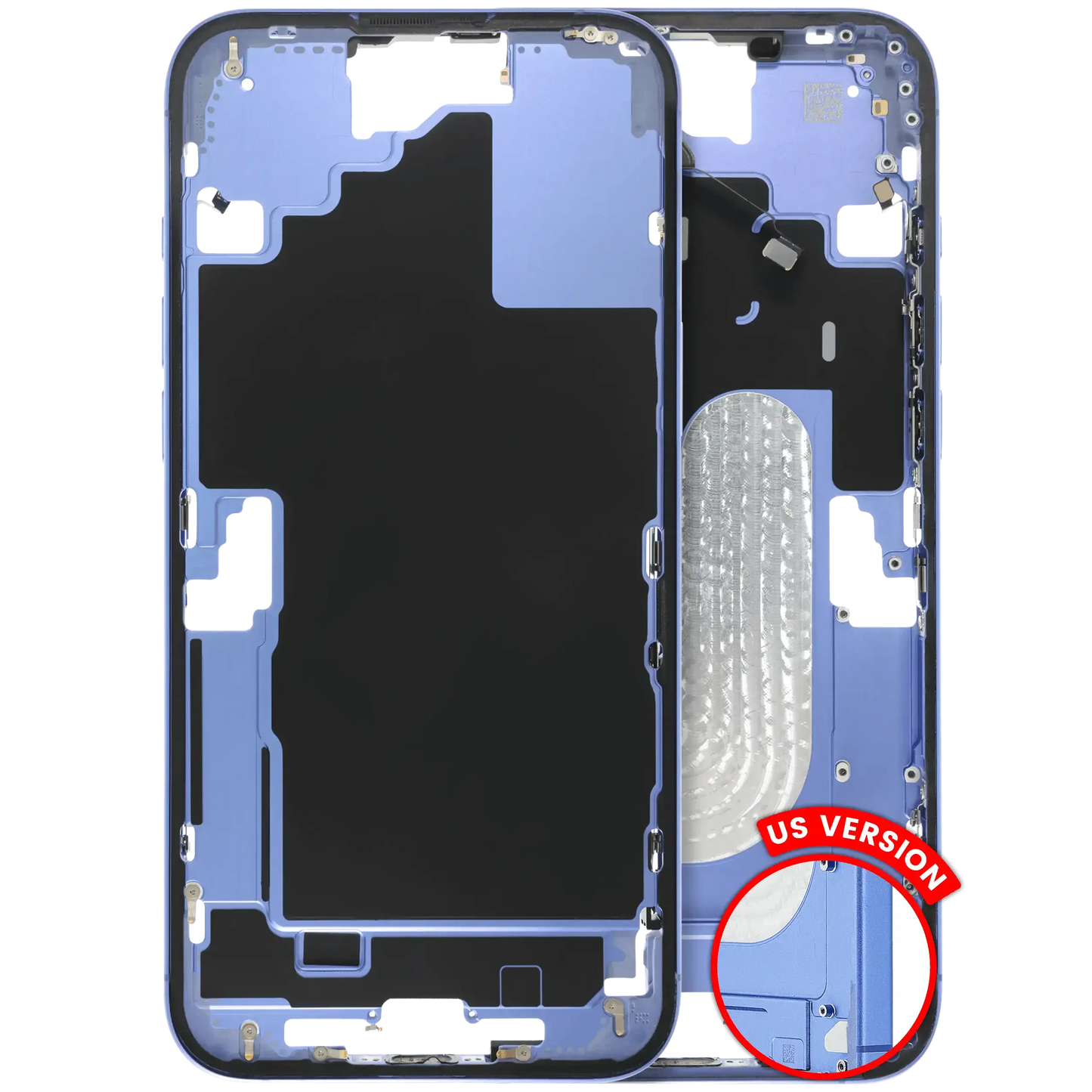 Mid-Frame Housing W/ Small Parts For iPhone 16 Plus (US Version) (Pull) (Ultramarine)