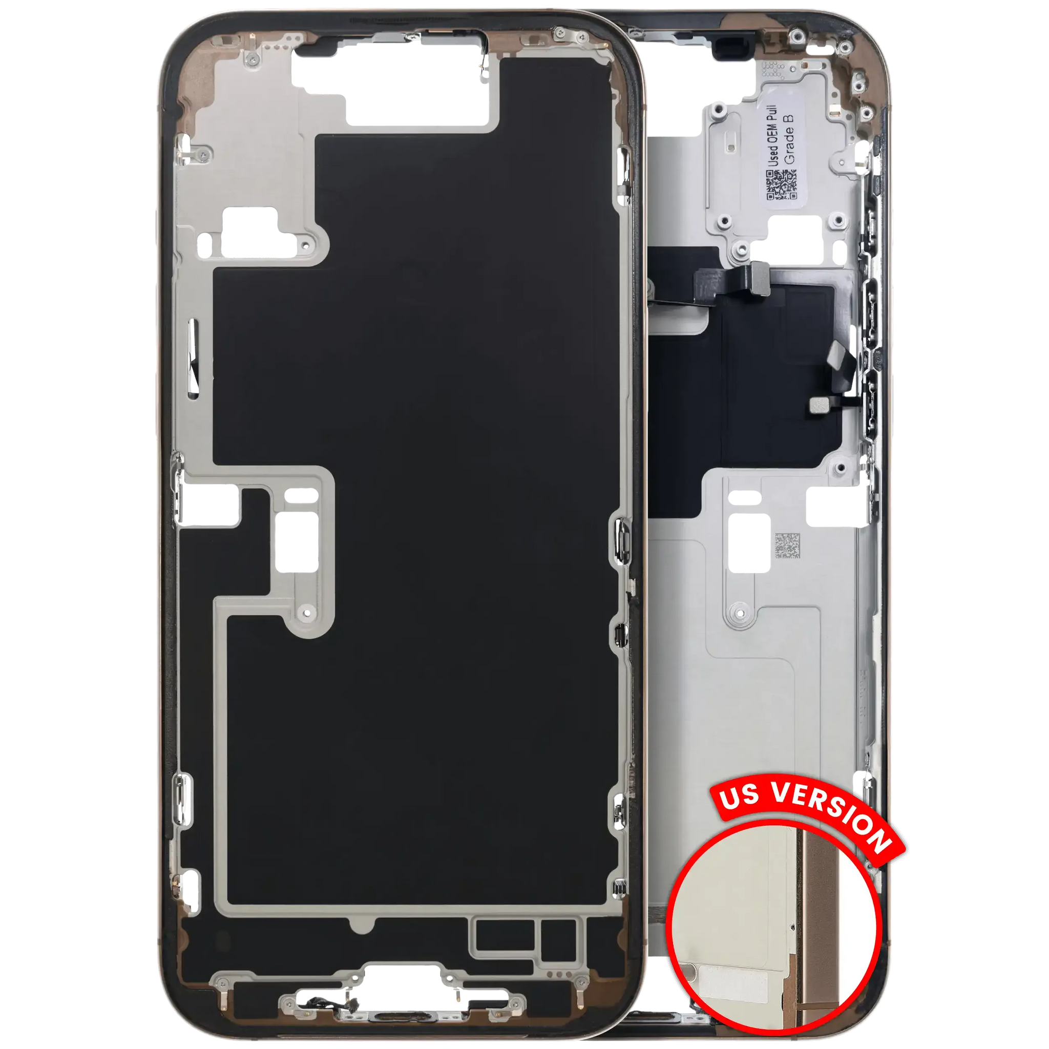 Mid-Frame Housing W/ Small Parts For iPhone 16 Pro Max (US Version) (Pull) (Desert Titanium)