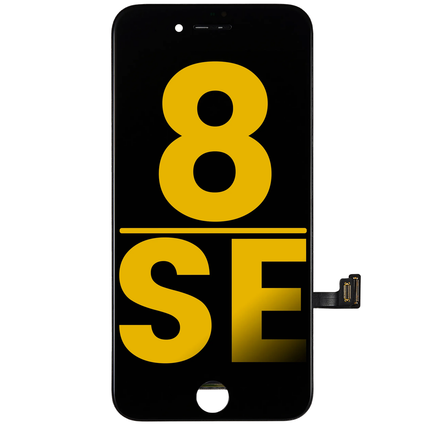 LCD Assembly With Steel Plate For iPhone 8 / SE (2020 / 2022) (Refurbished) (Black)