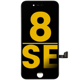 LCD Assembly With Steel Plate For iPhone 8 / SE (2020 / 2022) (Refurbished) (Black)
