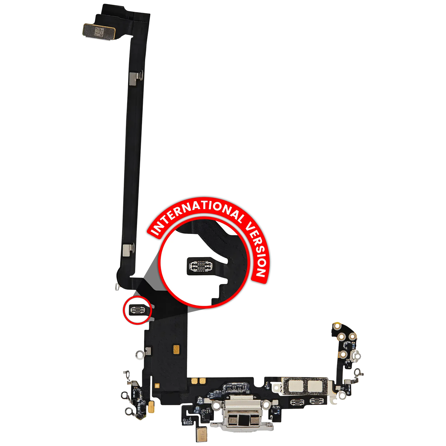 Charging Port Flex Cable For iPhone 17 Pro Max (Pull) (International Version) (Deep Blue)