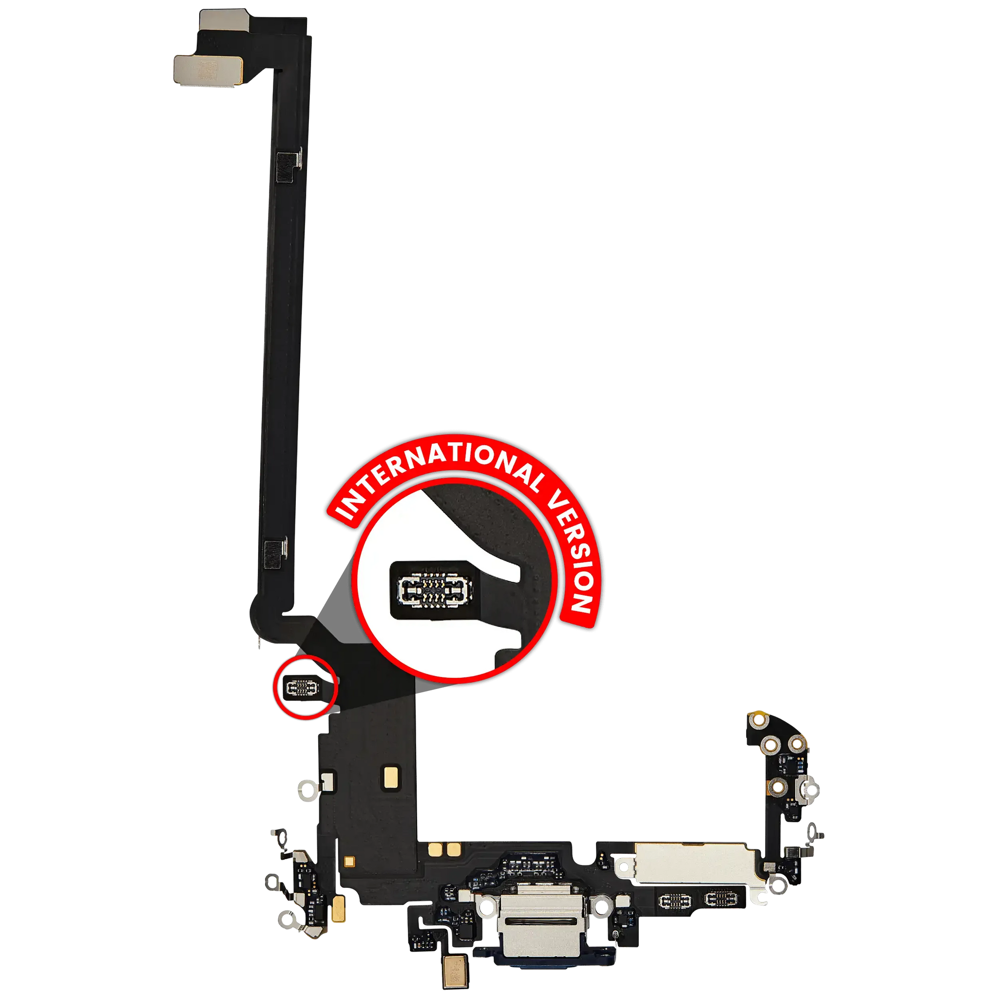 Charging Port Flex Cable For iPhone 17 Pro Max (Pull) (International Version) (Deep Blue)