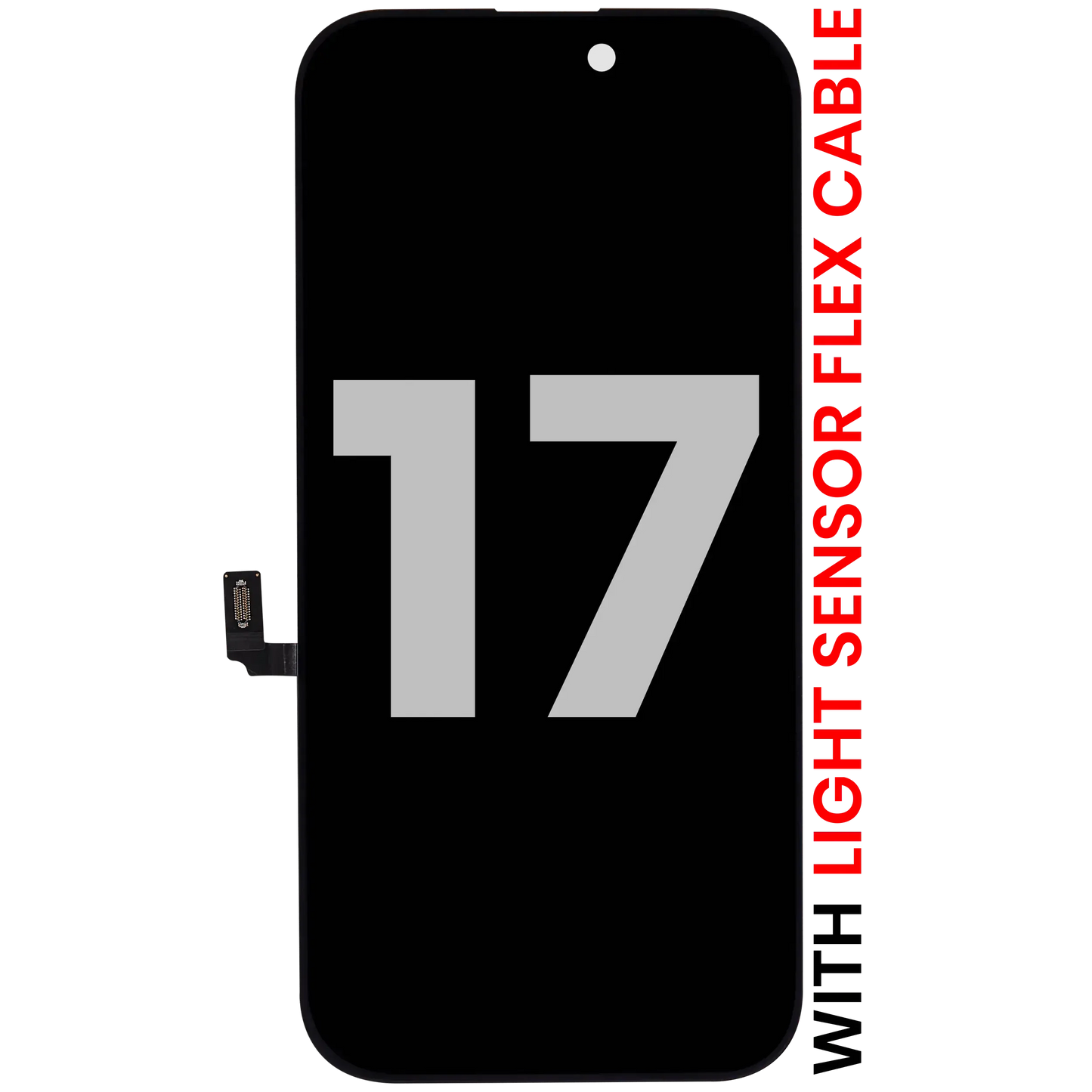 OLED Assembly For iPhone 17 With Light Sensor Flex Cable (Pull A)