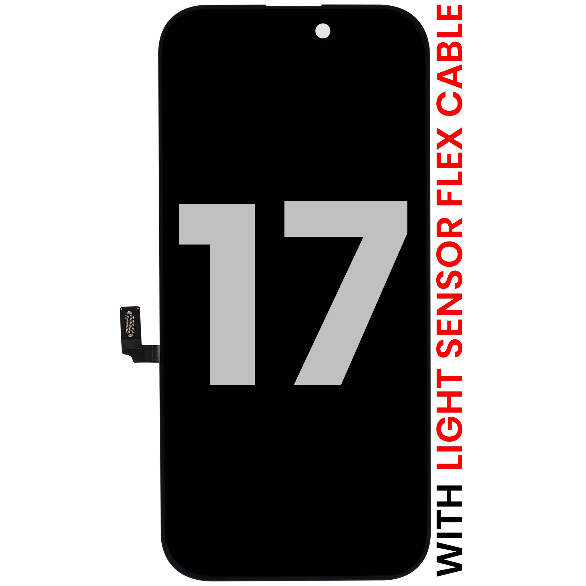 OLED Assembly For iPhone 17 With Light Sensor Flex Cable (Pull A)