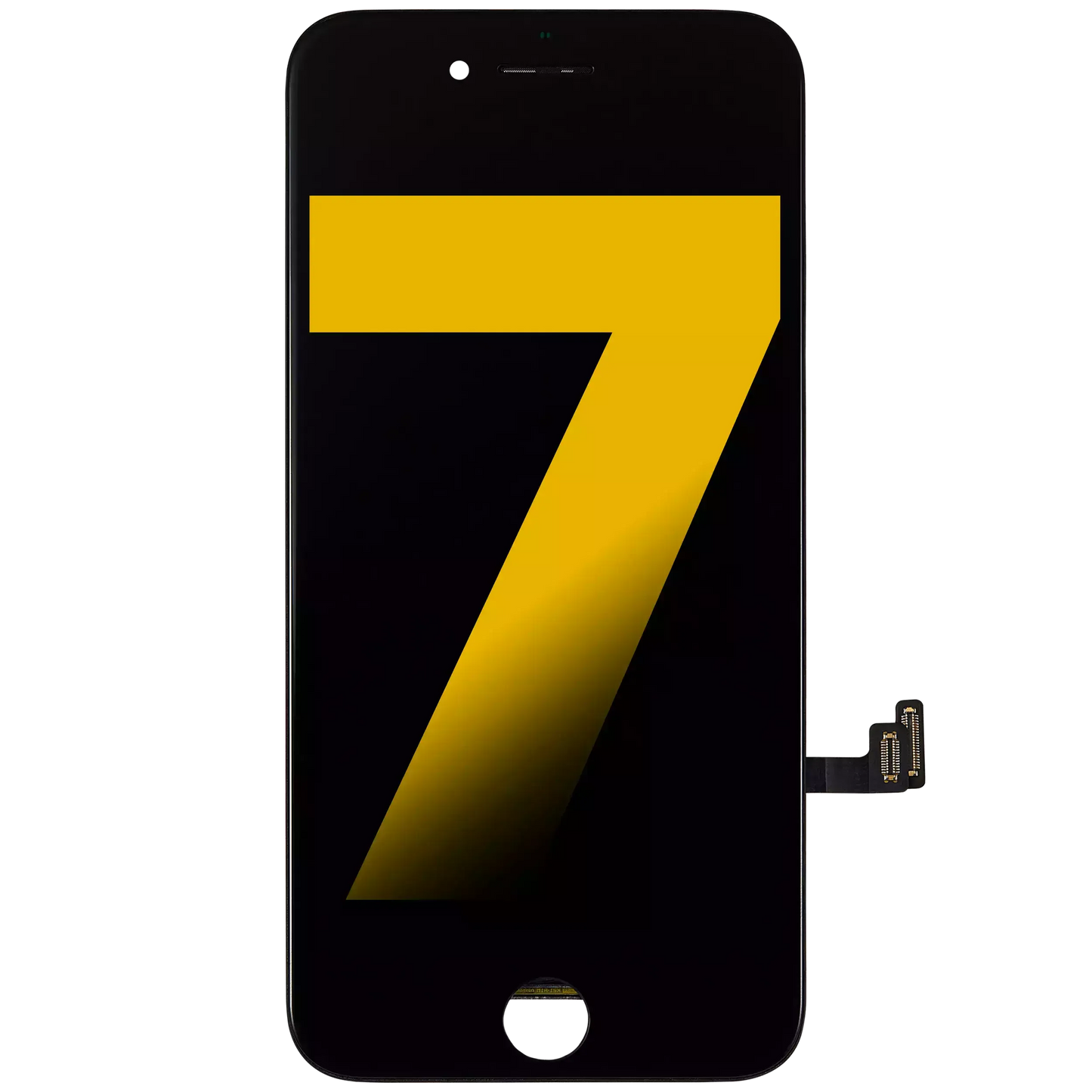 LCD Assembly With Steel Plate For iPhone 7 (Refurbished) (Black)