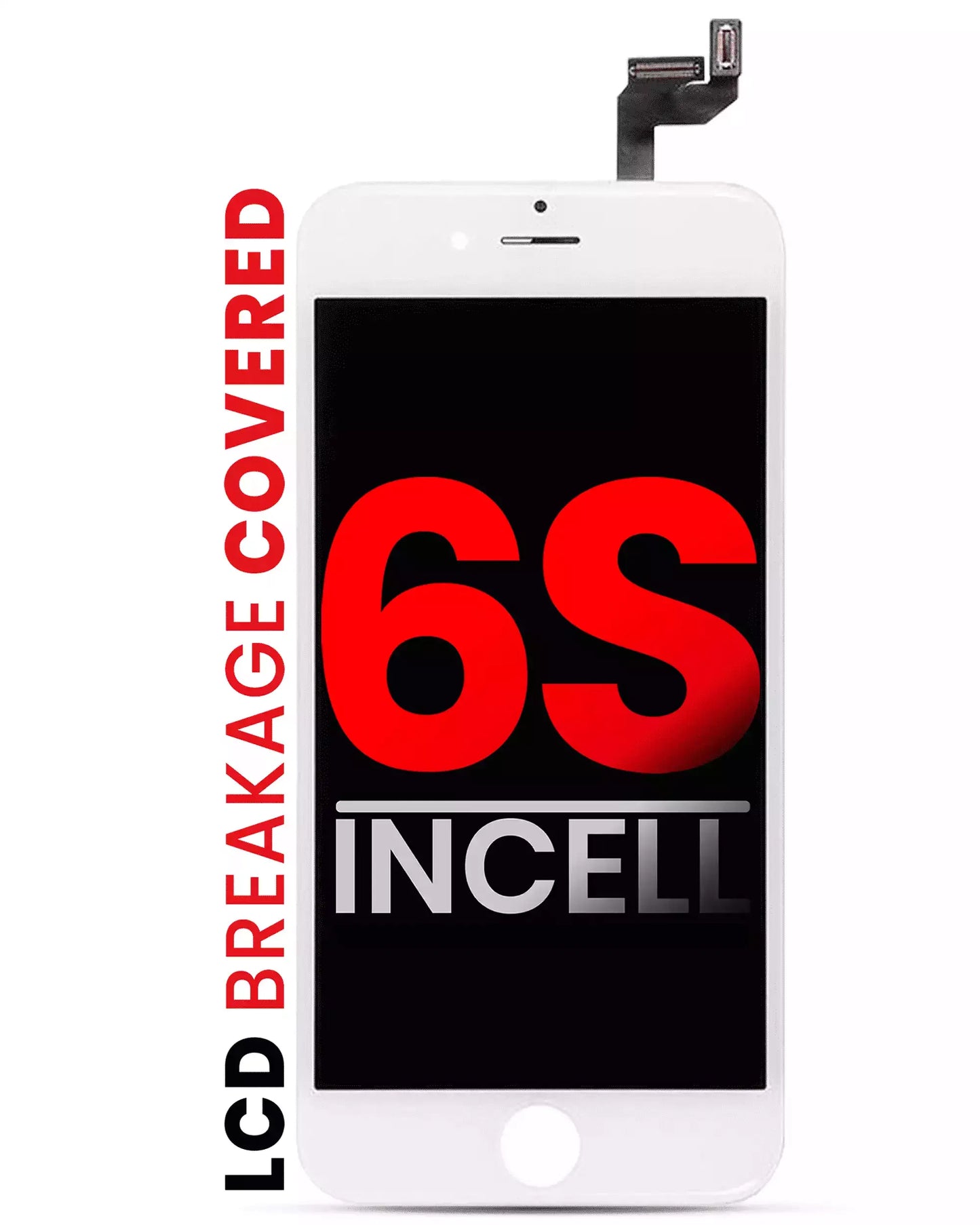LCD Assembly With Steel Plate For iPhone 6S (Pro LCD) (White)