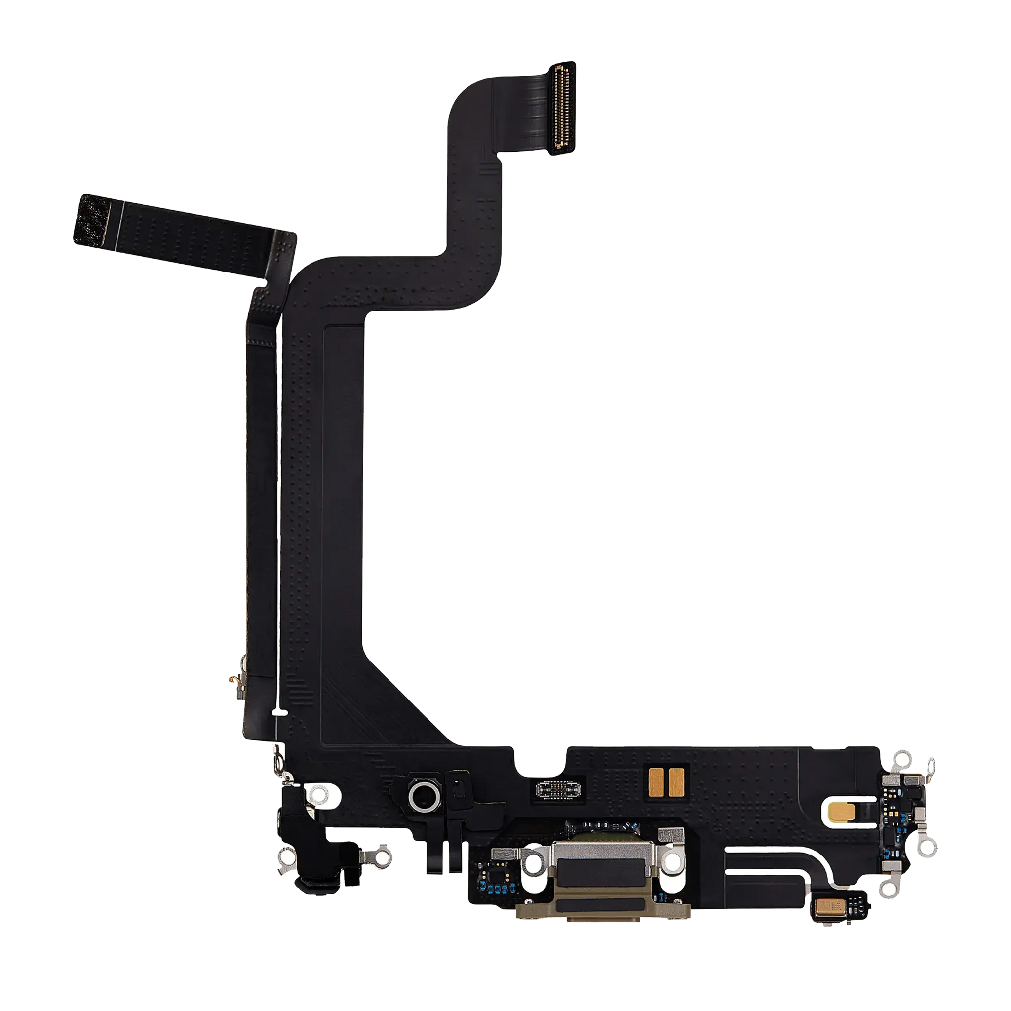Charging Port Flex Cable For iPhone 14 Pro Max (Pull) (Gold)