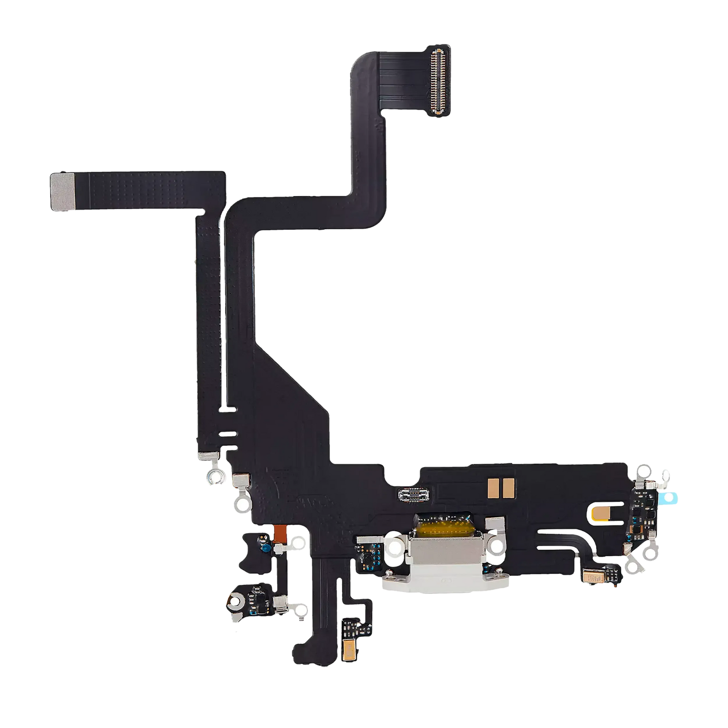 Charging Port Flex Cable For iPhone 14 Pro (Pull) (Silver)