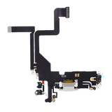 Charging Port Flex Cable For iPhone 14 Pro (Pull) (Silver)
