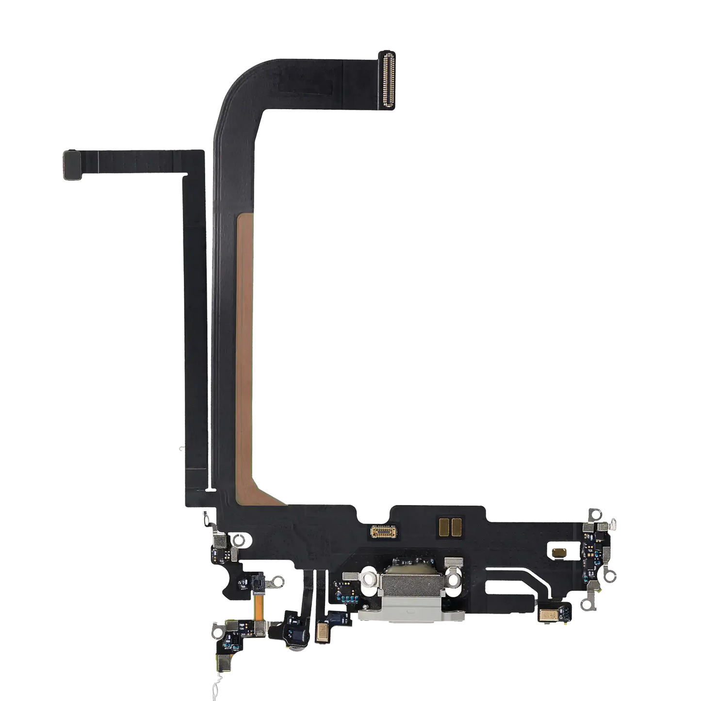 Charging Port Flex Cable For iPhone 13 Pro Max (Pull) (Silver)
