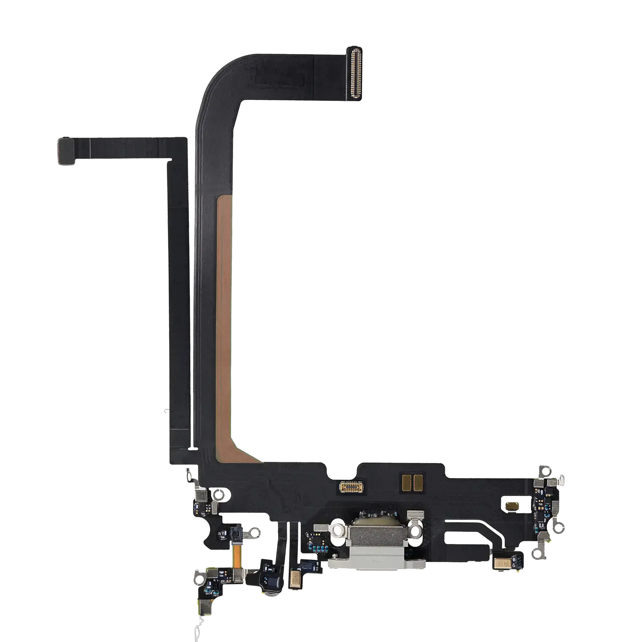 Charging Port Flex Cable For iPhone 13 Pro Max (Pull) (Silver)