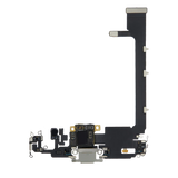 Charging Port Flex Cable With Board For iPhone 11 Pro Max (Used OEM) (Pull) (Silver)