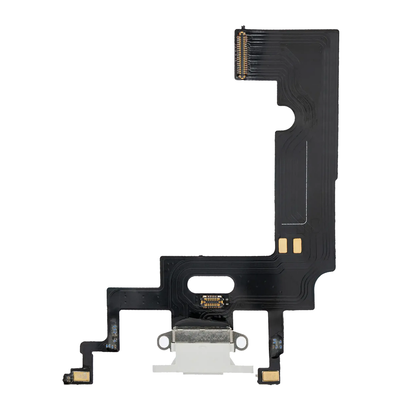 Charging Port Flex Cable For iPhone XR (Pull) (White)