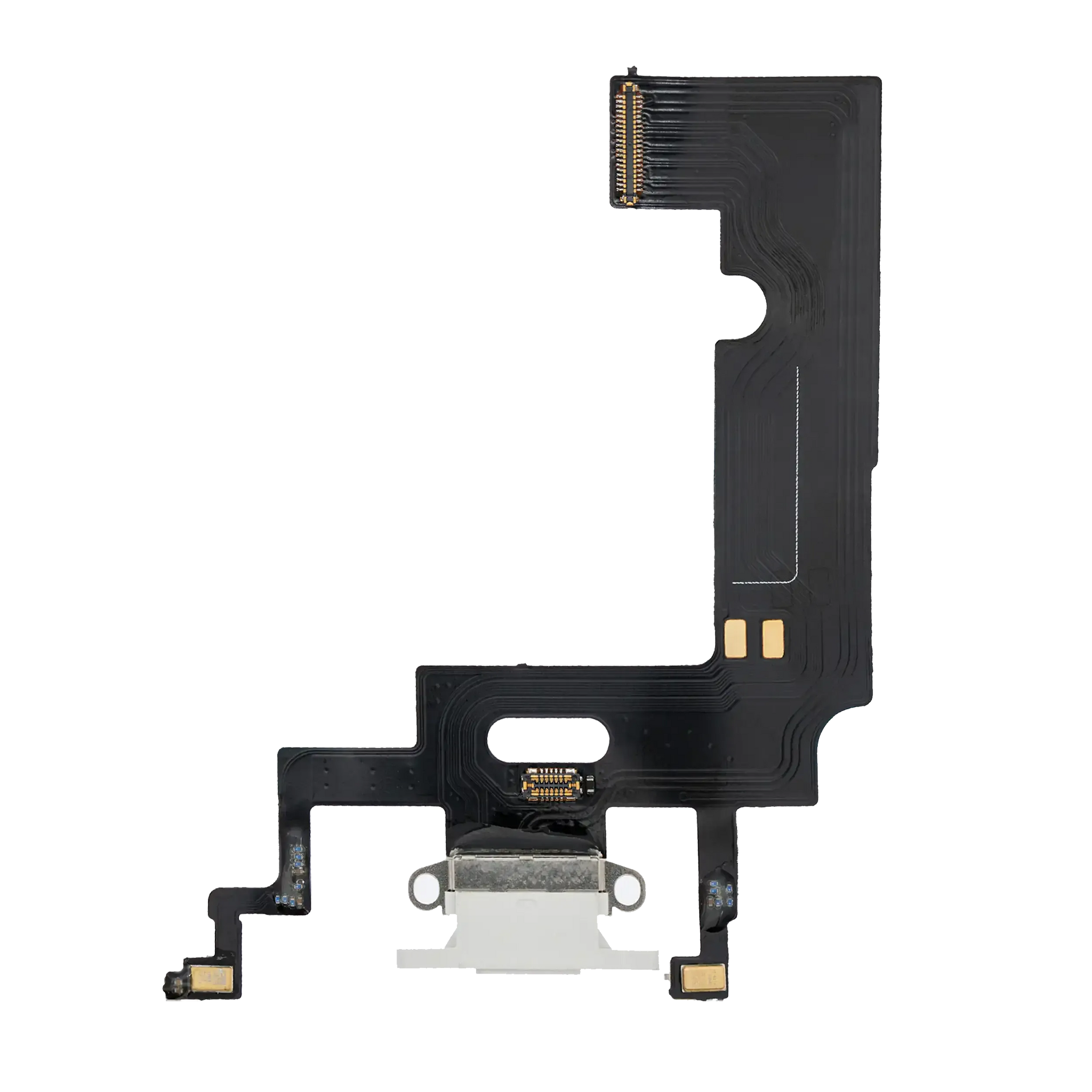Charging Port Flex Cable For iPhone XR (Pull) (White)