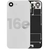 Back Glass w/ MagSafe Magnet & NFC & Flashlight Flex For iPhone 16e (Pull) (White)