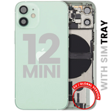 Back Housing W/ Charging Port Flex & Small Parts For iPhone 12 Mini (EU / Global Version) (Pull) (Green)