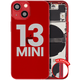 Back Housing W/ Small Parts For iPhone 13 Mini (US Version) (Pull) (Red)