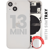 Back Housing W/ Small Parts For iPhone 13 Mini (EU / Global Version) (Pull) (Starlight)