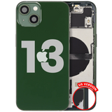 Back Housing W/ Small Parts For iPhone 13 (US Version) (Pull) (Green)