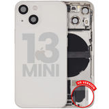 Back Housing W/ Charging Port Flex & Small Parts For iPhone 13 Mini (US Version) (Used OEM) (Pull) (Starlight)