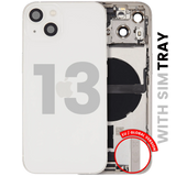 Back Housing W/ Charging Port Flex & Small Parts For iPhone 13 (EU / Global Version) (Pull) (Starlight)