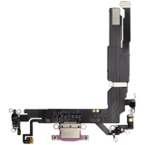 Charging Port Flex Cable For iPhone 16 (Pull) (Pink)