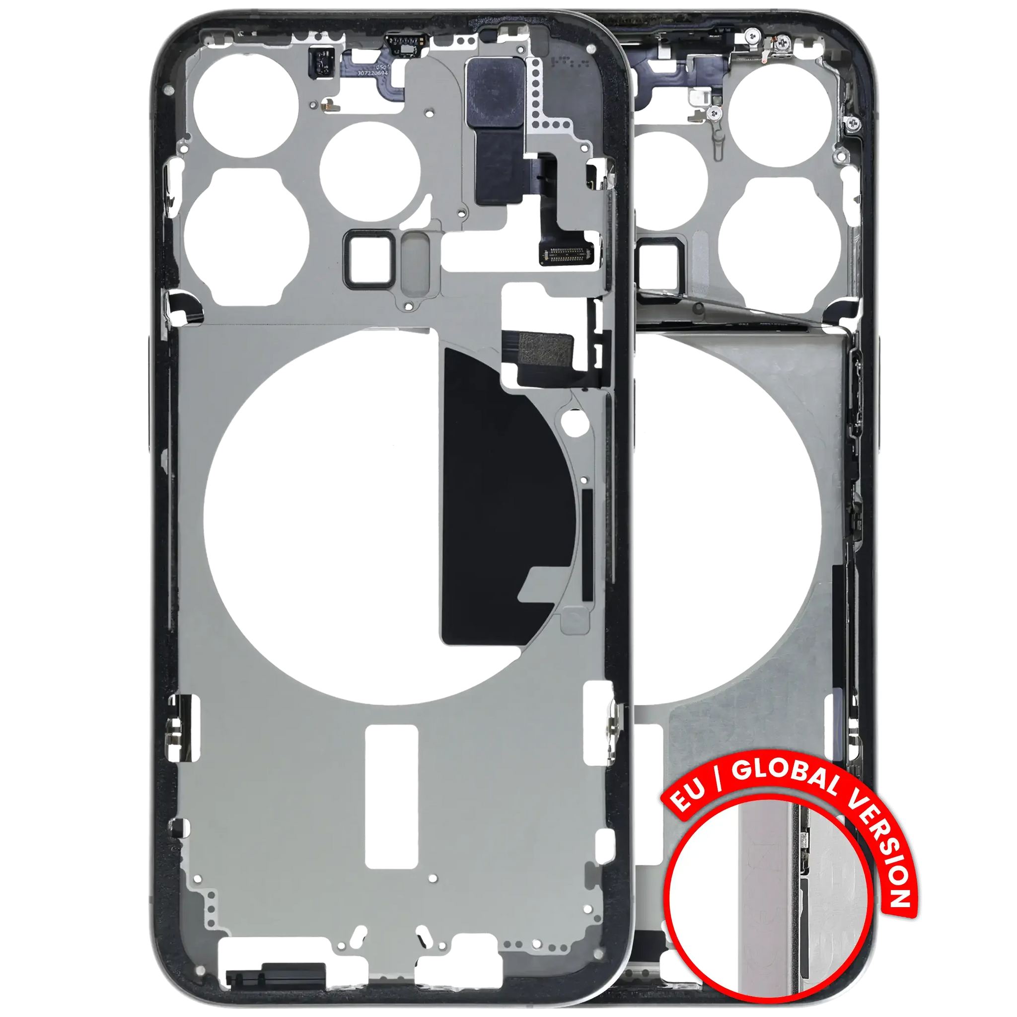 Mid-Frame Housing W/ Small Parts For iPhone 15 Pro (EU / Global Version) (Pull) (Natural Titanium)