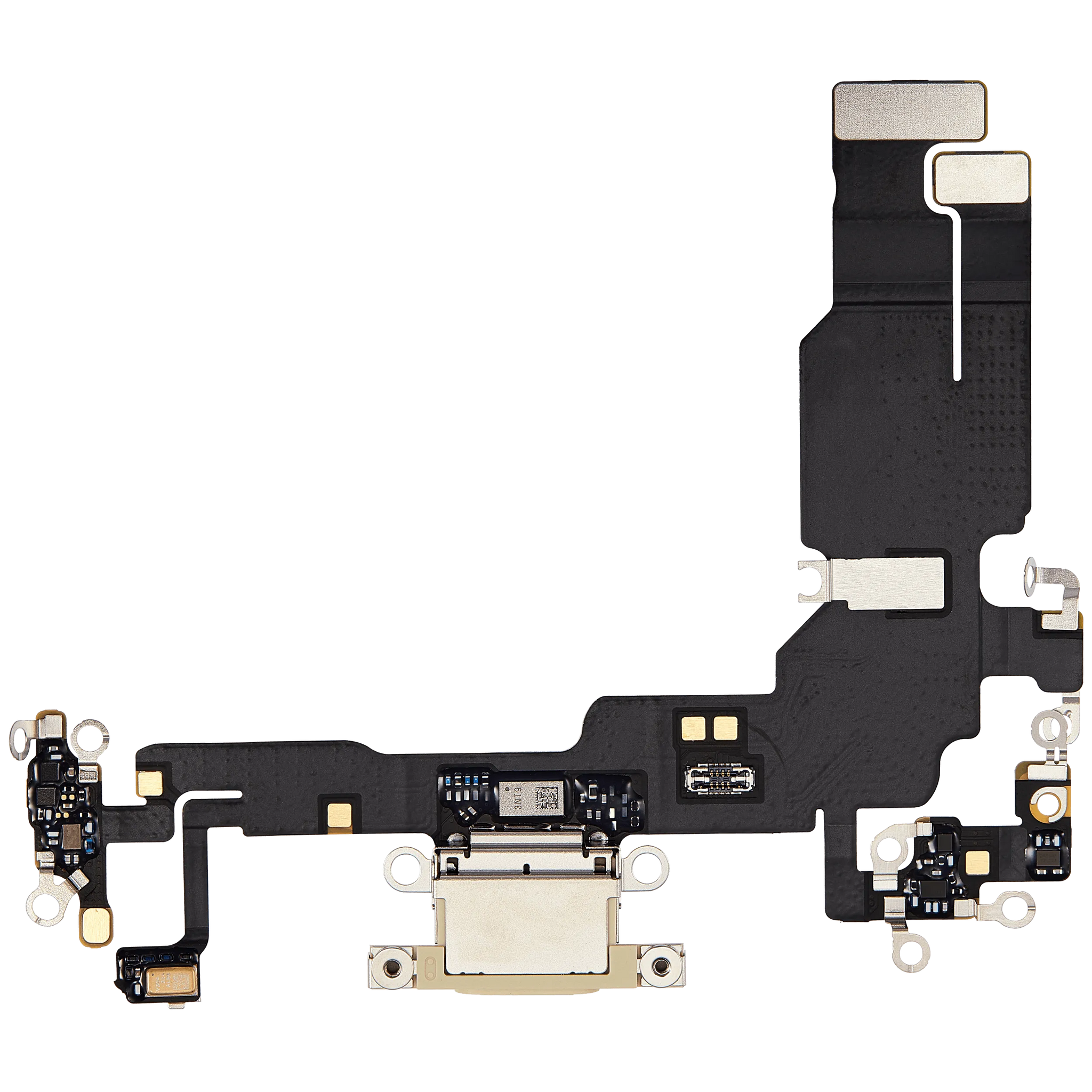 Charging Port Flex Cable For iPhone 15 (Pull) (Black)