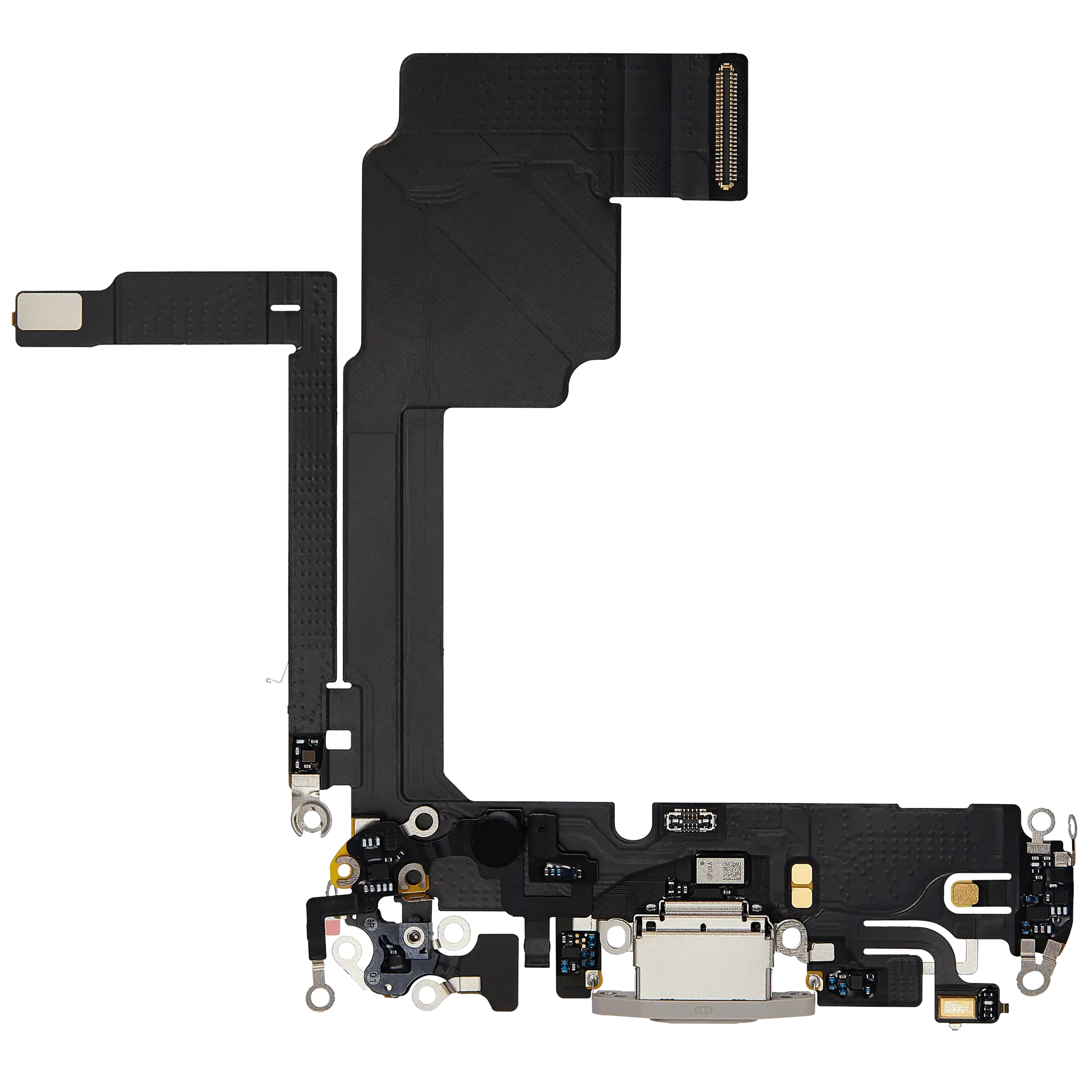 Charging Port Flex Cable For iPhone 15 Pro (Pull) (White Titanium)