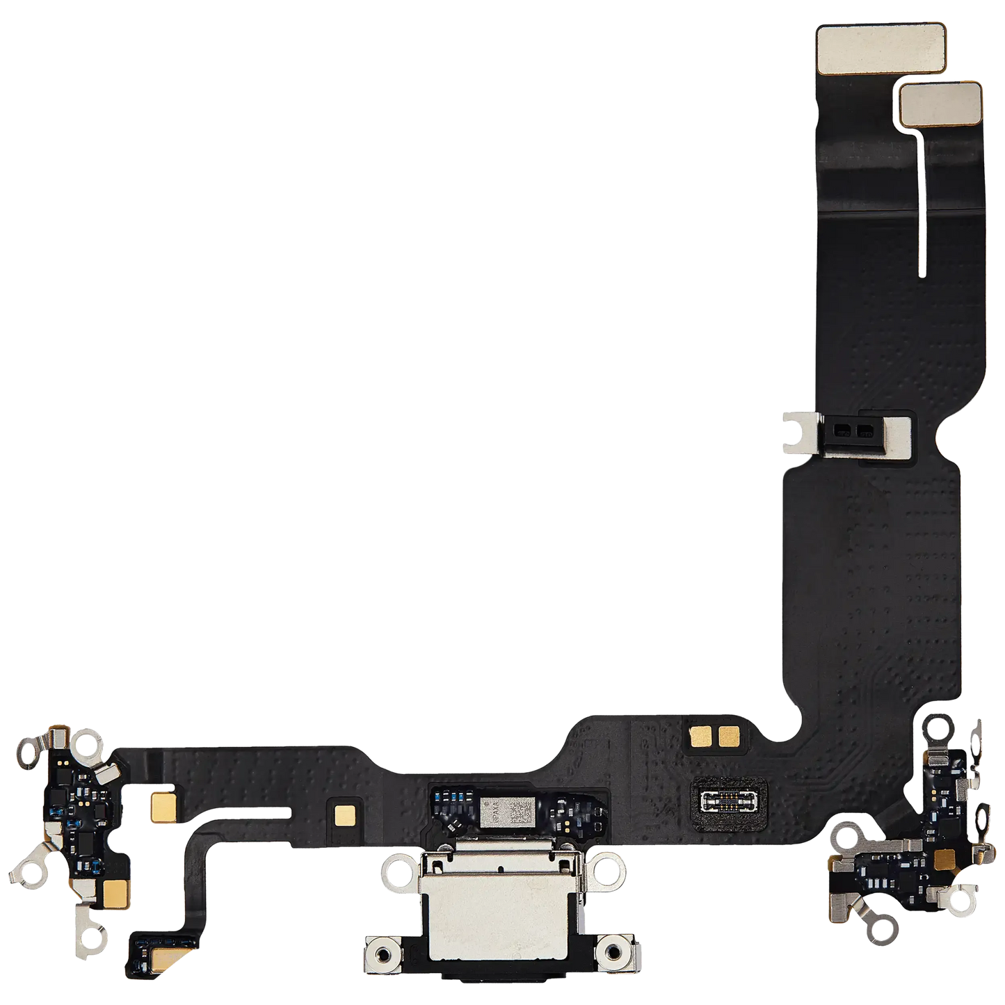 Charging Port Flex Cable For iPhone 15 Plus (Pull) (Black)