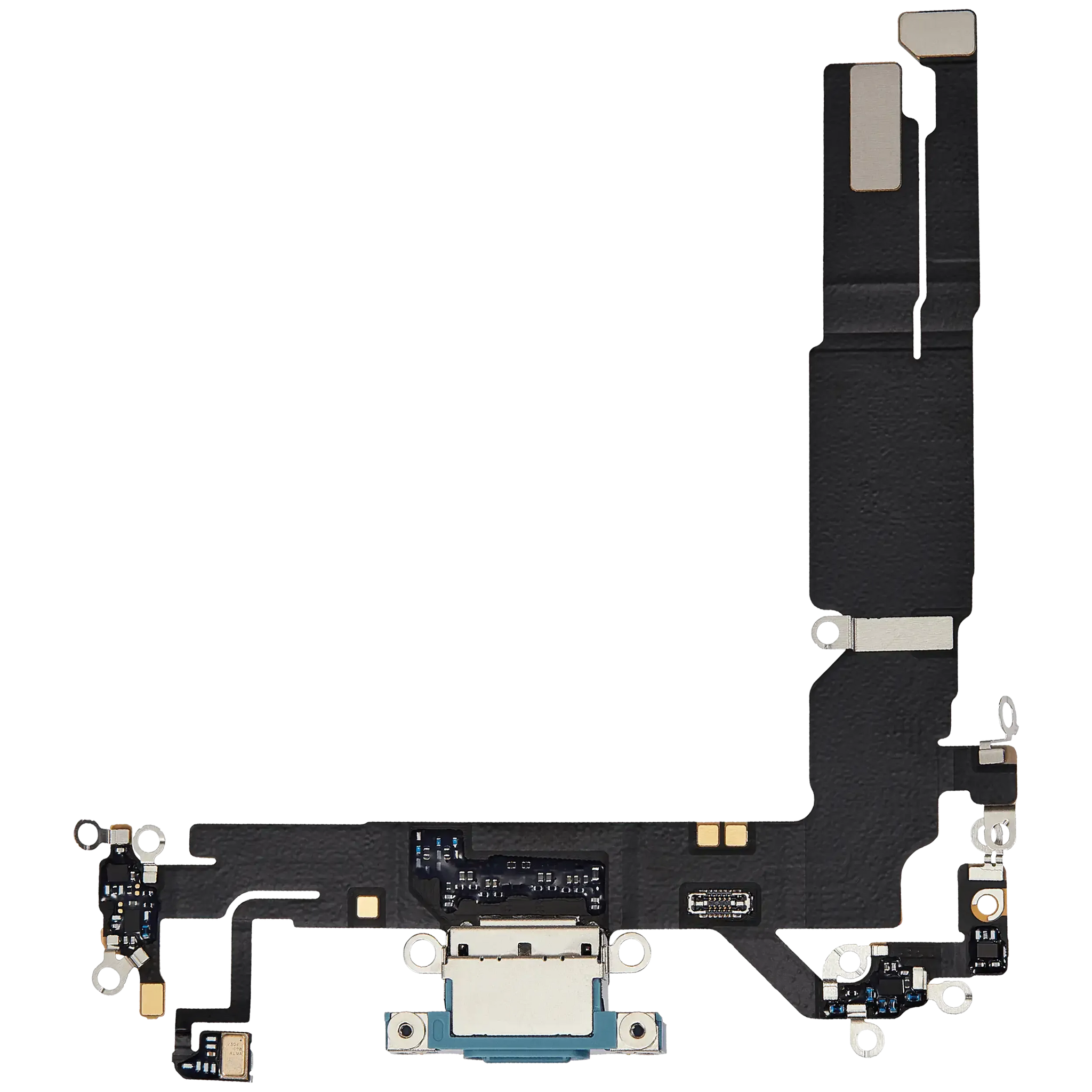 Charging Port Flex Cable For iPhone 16 (Pull) (Ultramarine)