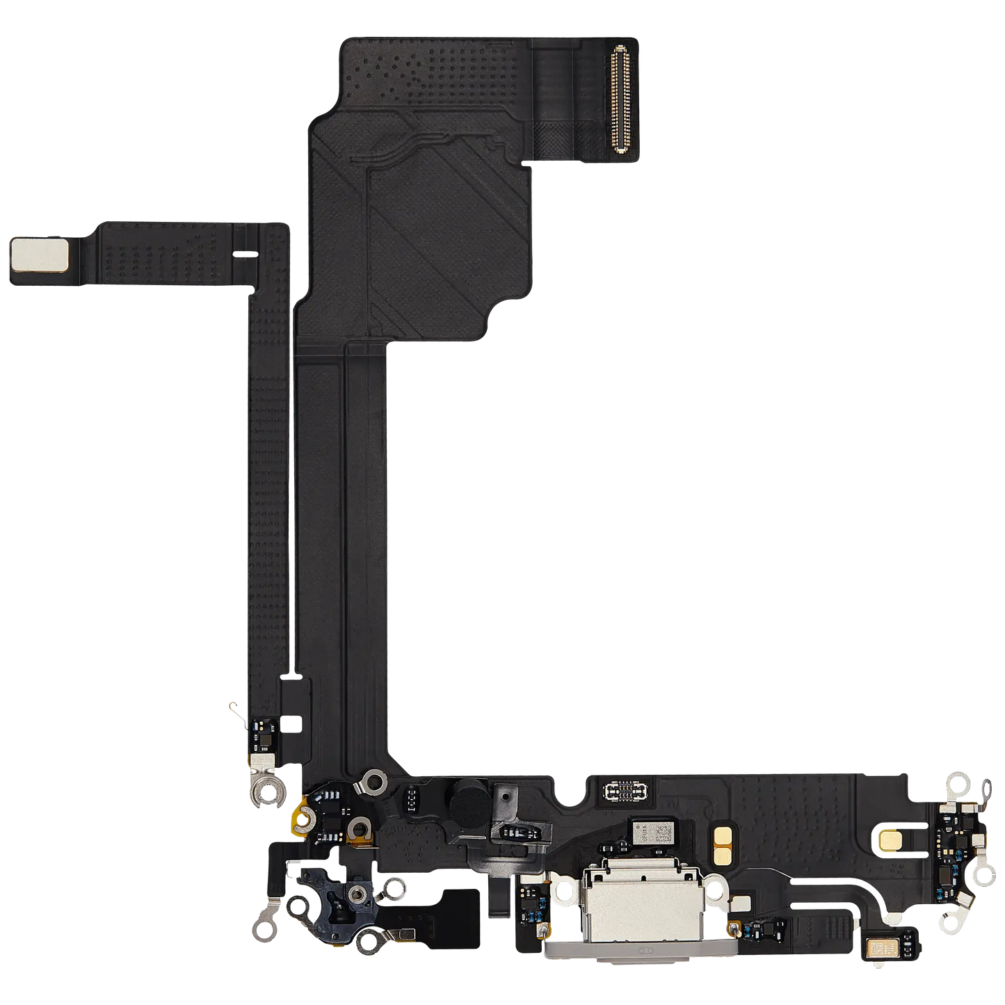 Charging Port Flex Cable For iPhone 15 Pro Max (Pull) (White Titanium)