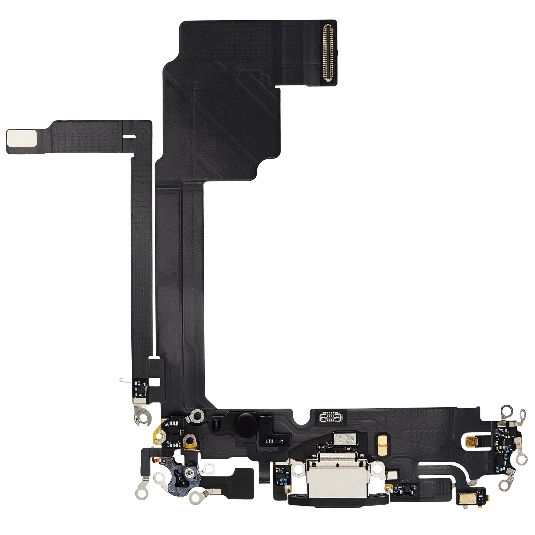 Charging Port Flex Cable For iPhone 15 Pro Max (Pull) (White Titanium)