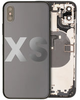 Back Housing W/ Small Components Pre-Installed For iPhone XS (Used OEM) (Pull) (Space Gray)