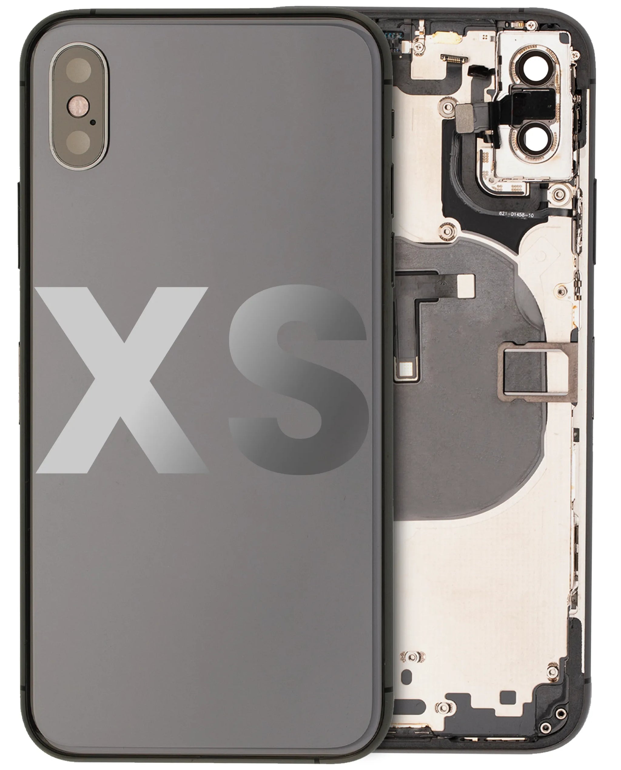 Back Housing W/ Small Components Pre-Installed For iPhone XS (Used OEM) (Pull) (Space Gray)
