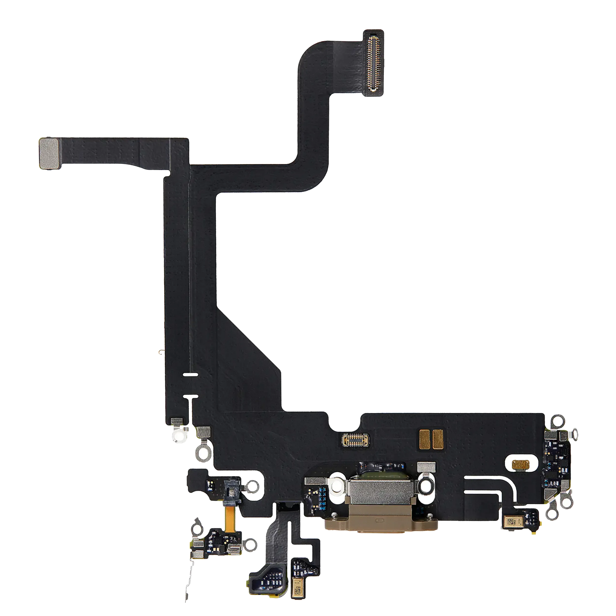 Charging Port Flex Cable For iPhone 13 Pro (Pull) (Gold)