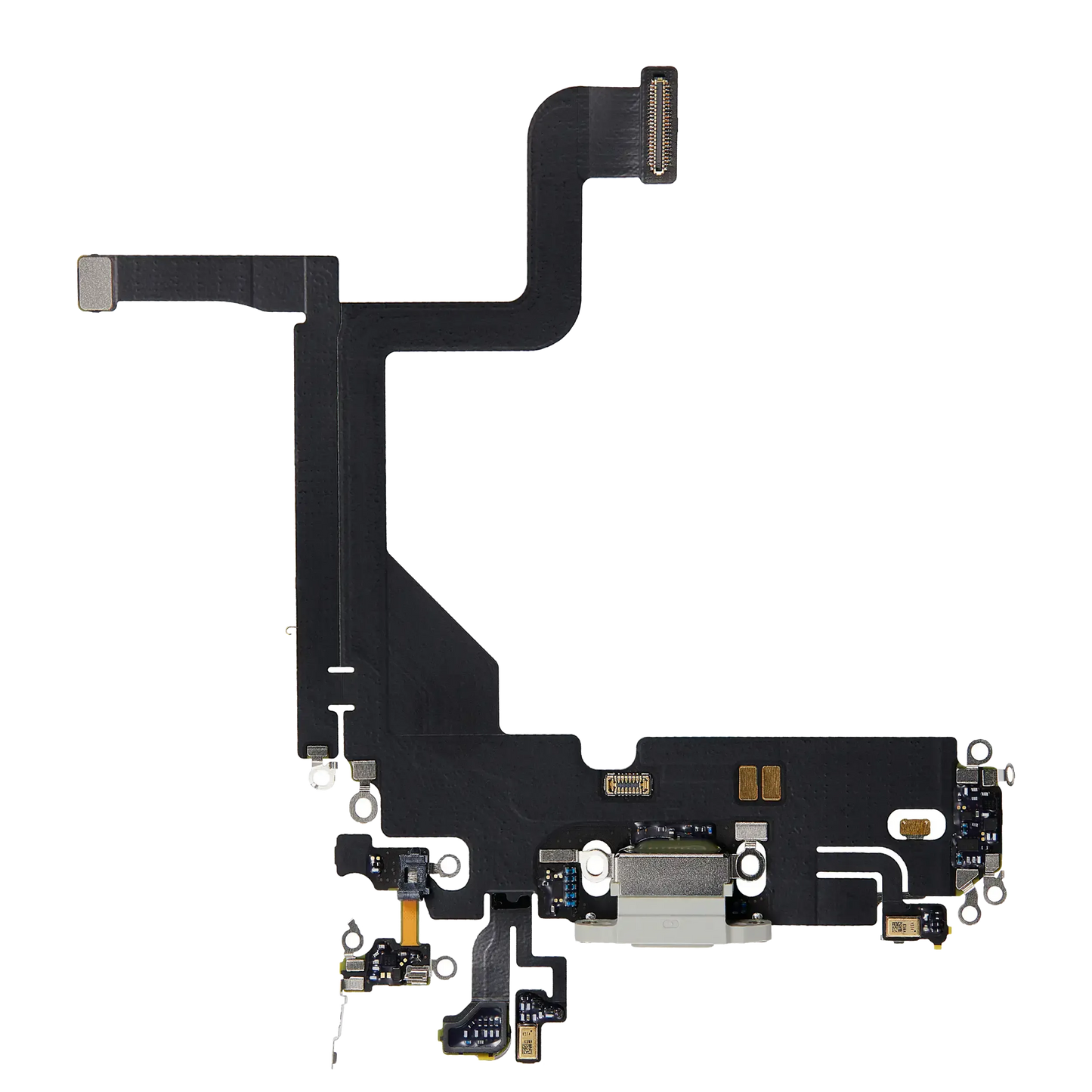 Charging Port Flex Cable For iPhone 13 Pro (Pull) (Silver)