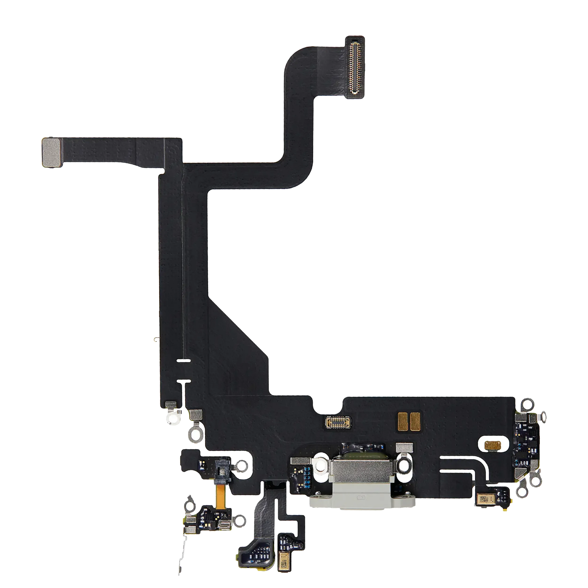 Charging Port Flex Cable For iPhone 13 Pro (Pull) (Silver)