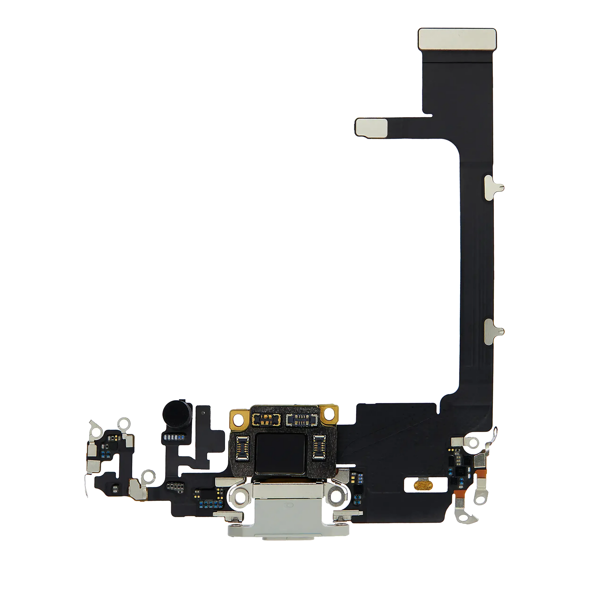 Charging Port Flex Cable With Board For iPhone 11 Pro (Used OEM) (Pull) (Silver)