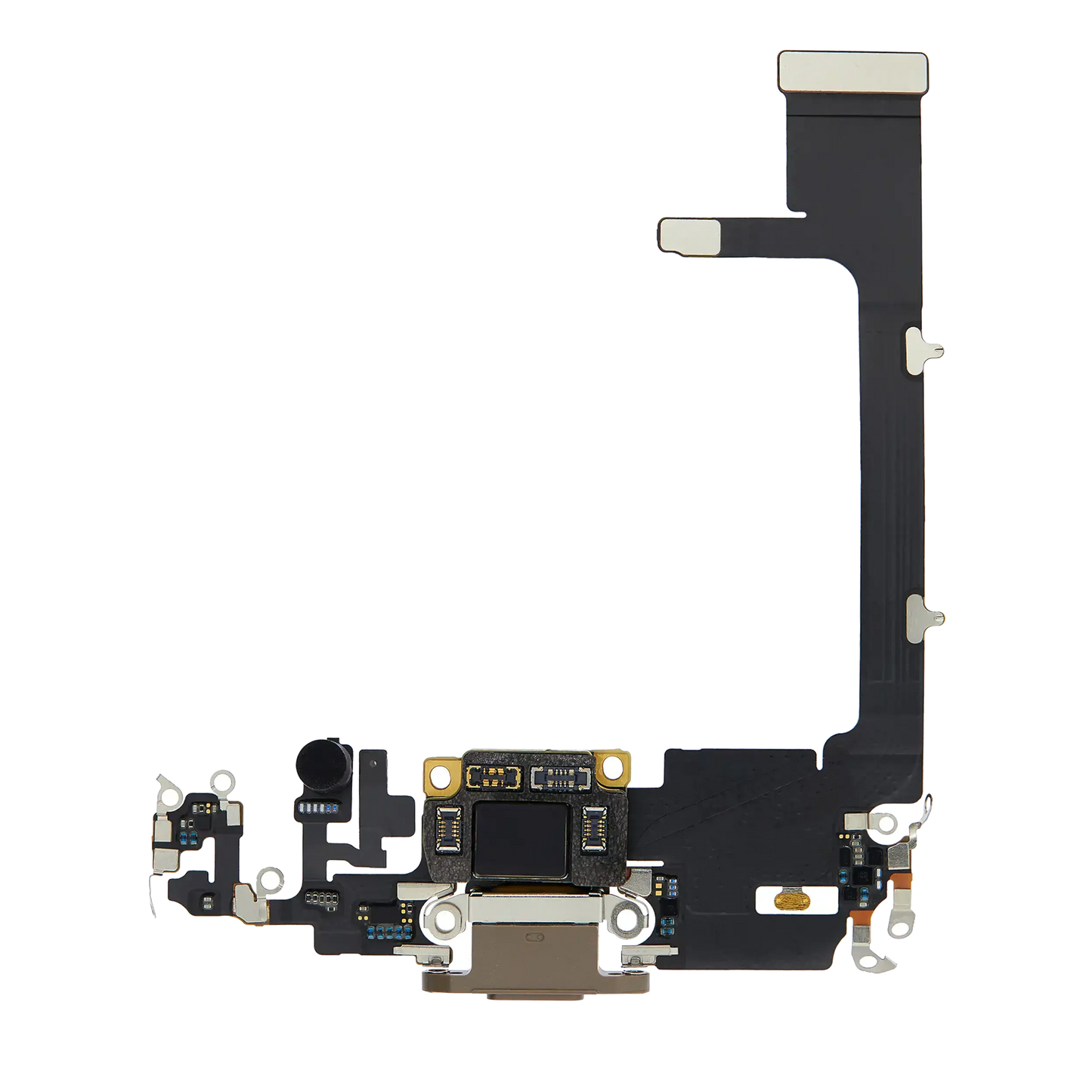 Charging Port Flex Cable With Board For iPhone 11 Pro (Used OEM) (Pull) (Gold)