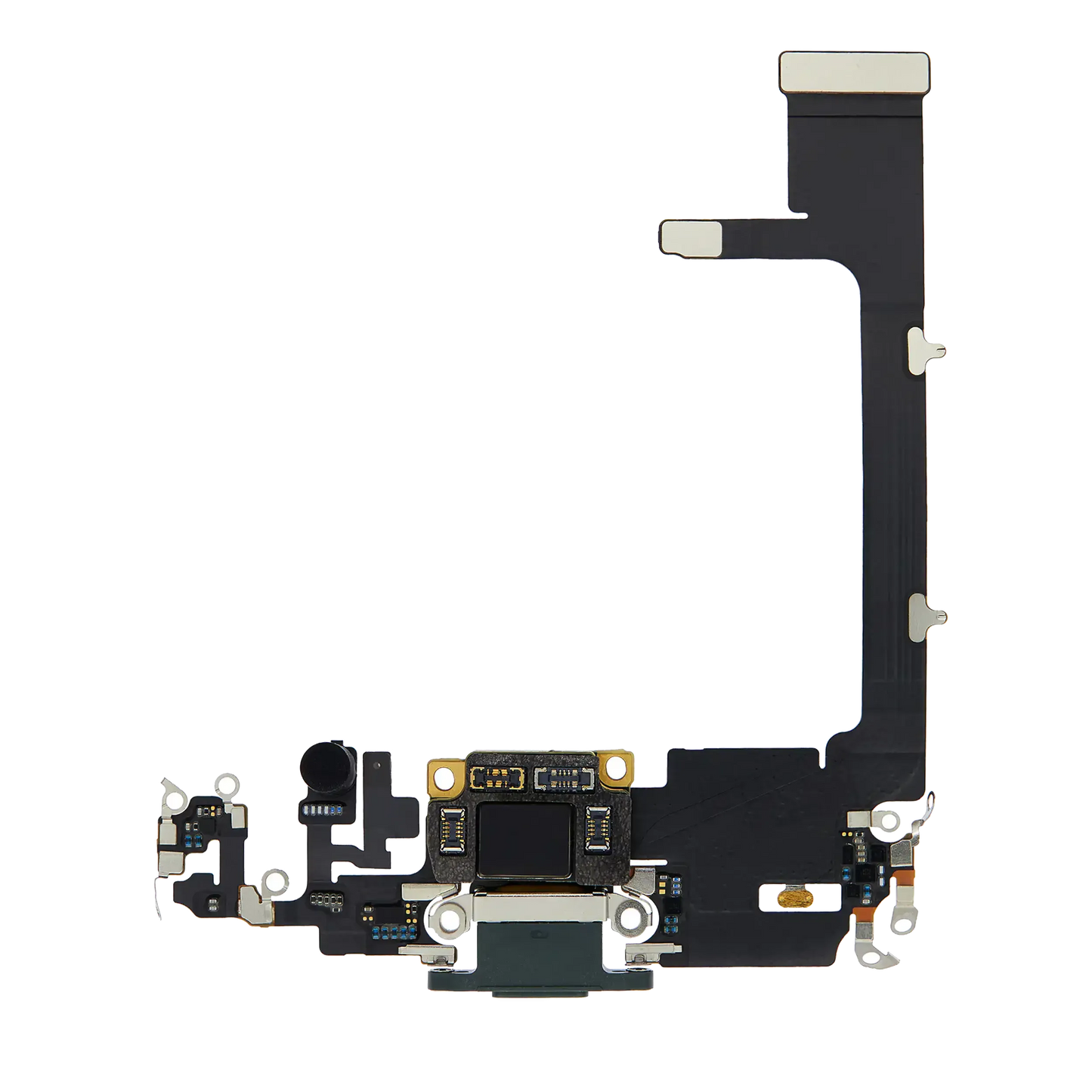 Charging Port Flex Cable With Board For iPhone 11 Pro (Used OEM) (Pull) (Midnight Green)