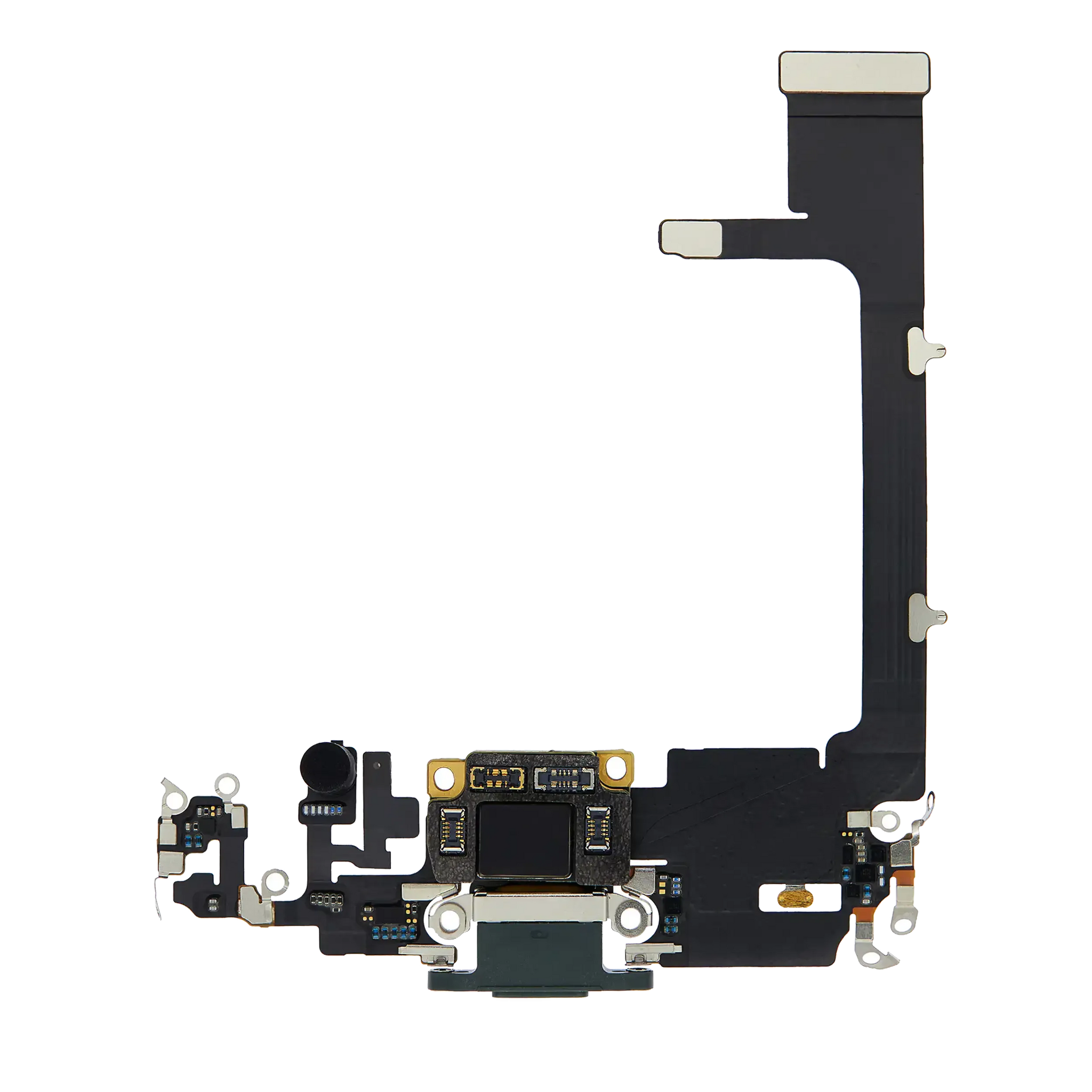 Charging Port Flex Cable With Board For iPhone 11 Pro (Used OEM) (Pull) (Midnight Green)