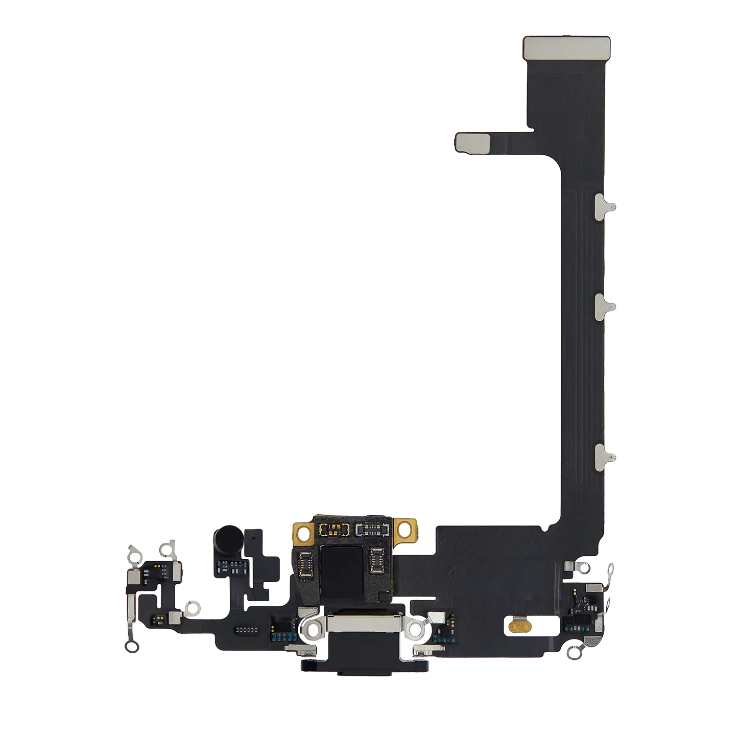 Charging Port Flex Cable With Board For iPhone 11 Pro Max (Used OEM) (Pull) (Space Gray)