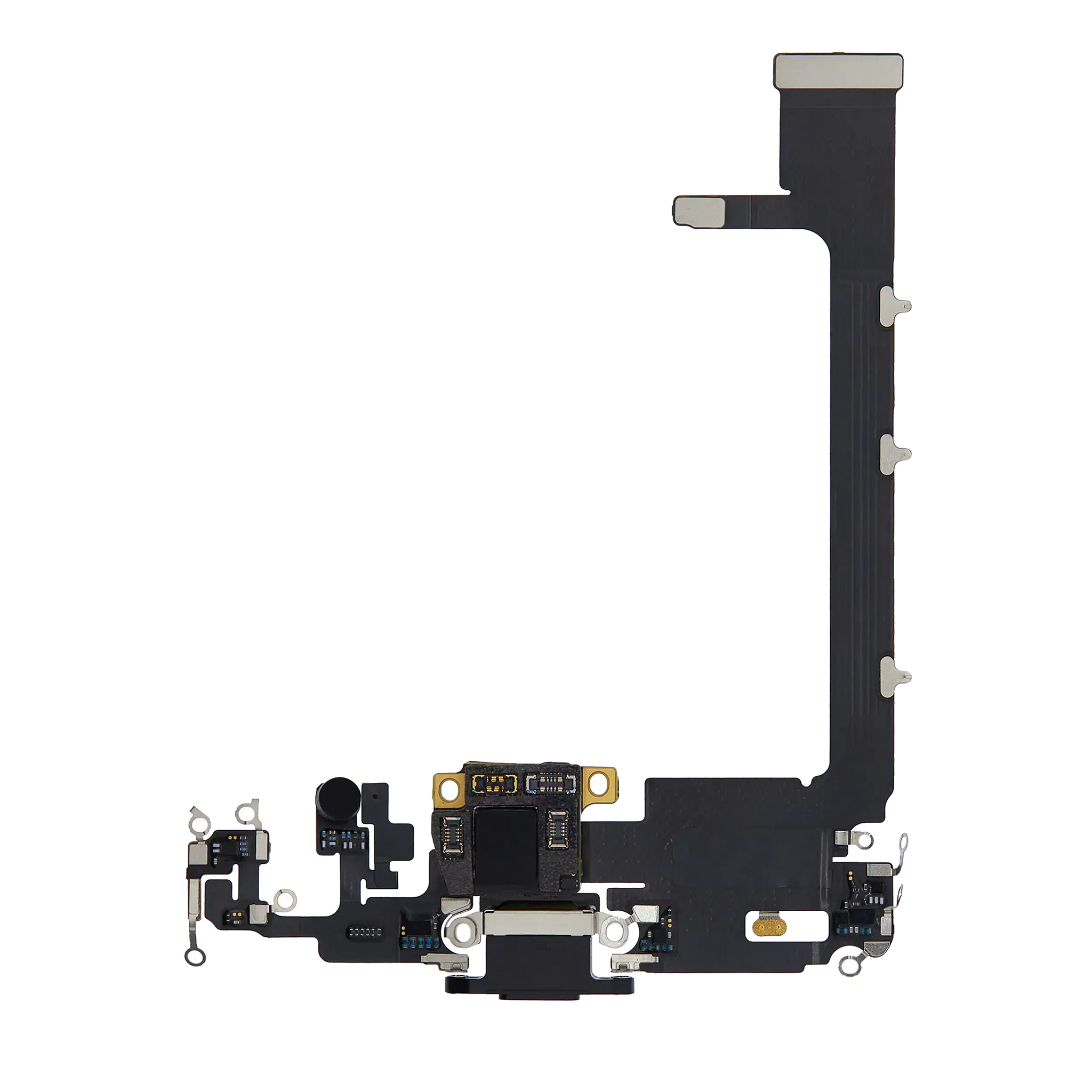 Charging Port Flex Cable With Board For iPhone 11 Pro Max (Used OEM) (Pull) (Space Gray)