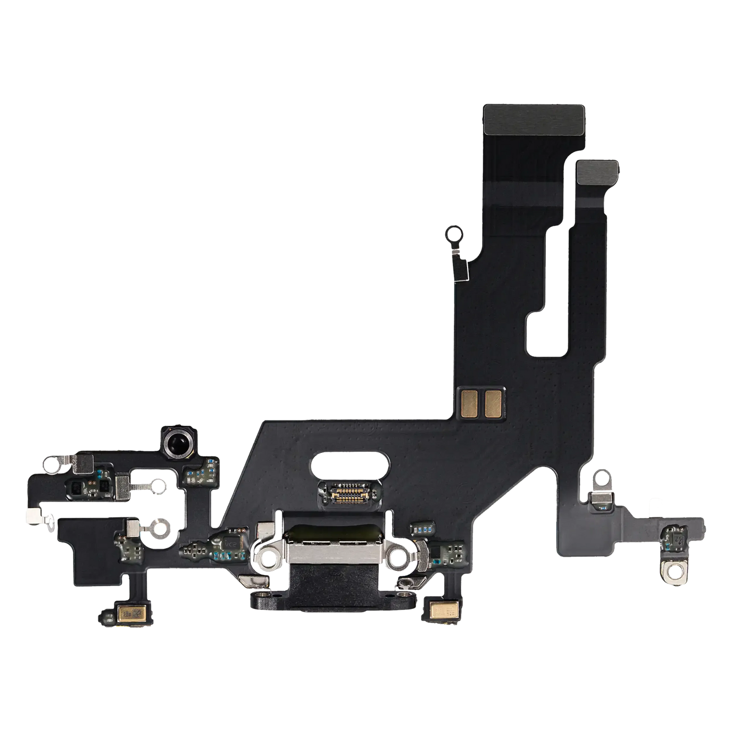 Charging Port Flex Cable For iPhone 11 (Aftermarket Plus) (Black)