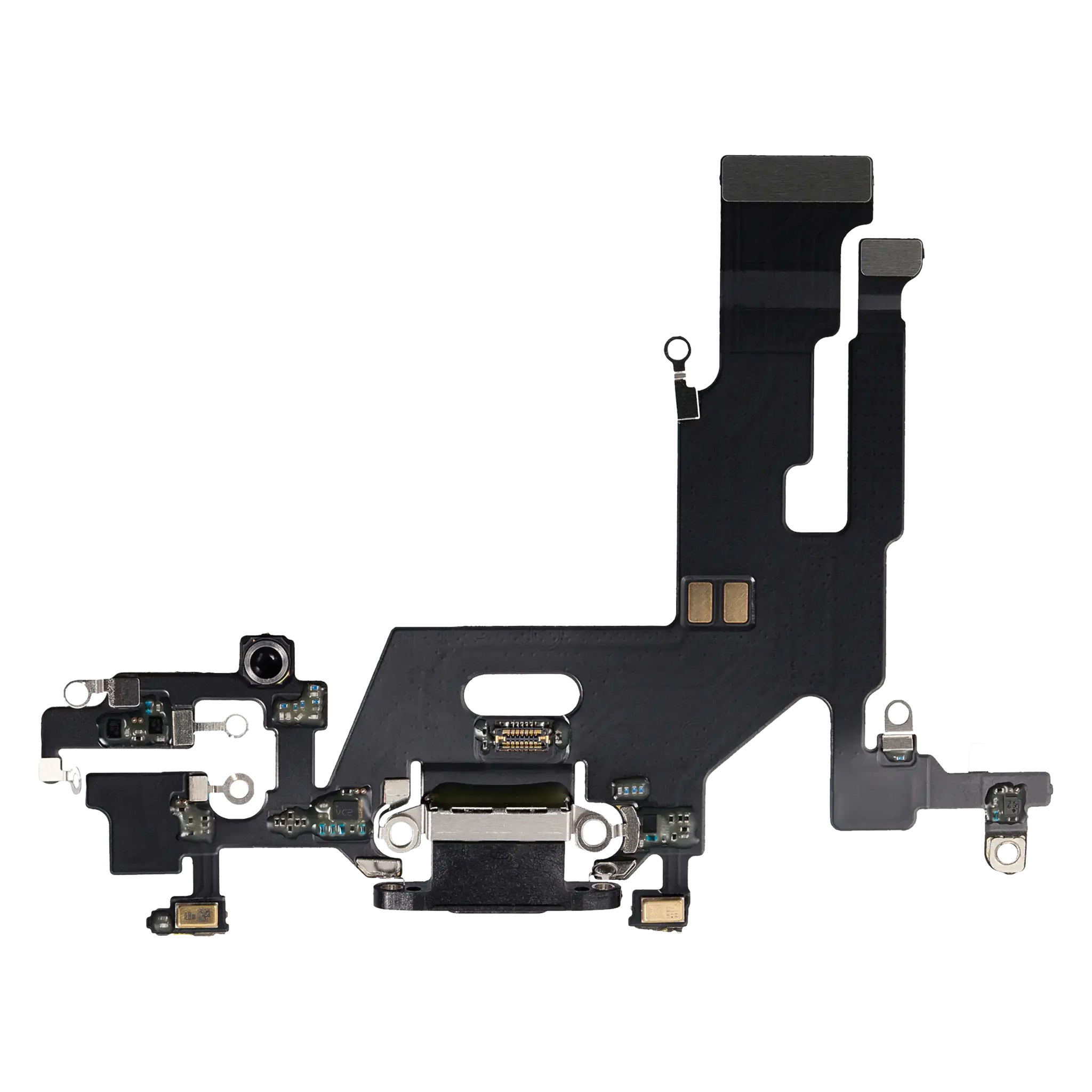 Charging Port Flex Cable For iPhone 11 (Aftermarket Plus) (Black)